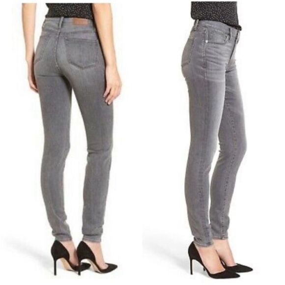 Madewell 10" High Rise Skinny Jeans in Gray Size 24 - Picture 1 of 9